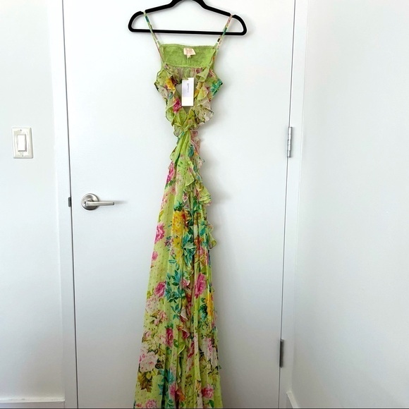 Rococo Sand x Revolve Calla gown in green NWT - Picture 6 of 10
